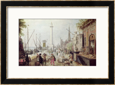 The Ancient Port Of Antwerp by Sebastien Vrancx Pricing Limited Edition Print image