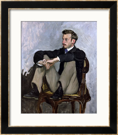 Portrait Of Auguste Renoir (1841-1919), 1867 by Frederic Bazille Pricing Limited Edition Print image