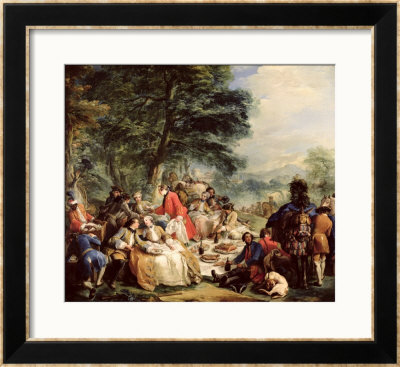 The Hunt Lunch, 1737 by Carle Van Loo Pricing Limited Edition Print image