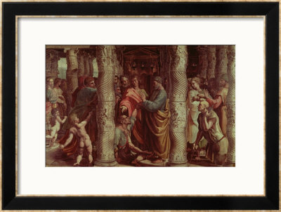The Healing Of The Lame Man (Sketch For The Sistine Chapel) (Pre-Restoration) by Raphael Pricing Limited Edition Print image