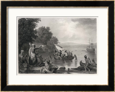 Henry Hudson Discovers The Hudson River by R.W. Weir Pricing Limited Edition Print image