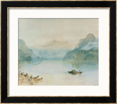 Lake Lucerne: The Bay Of Uri, From Brunnen, Circa 1841-2 by William Turner Pricing Limited Edition Print image