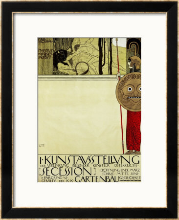 Poster For The First Art Exhibition Of The Secession Art Movement by Gustav Klimt Pricing Limited Edition Print image