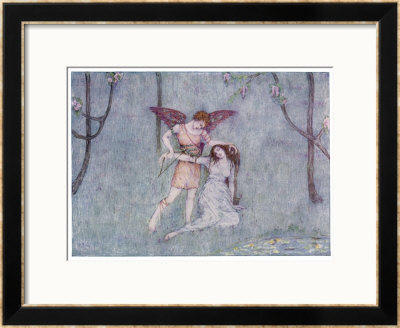 Cupid Wakes Psyche by Dorothy Mullock Pricing Limited Edition Print image