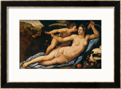 Venus And Cupid by Alessandro Allori Pricing Limited Edition Print image