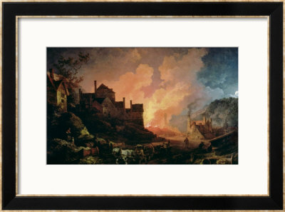 Coalbrookdale By Night, 1808 by Philip James De Loutherbourg Pricing Limited Edition Print image