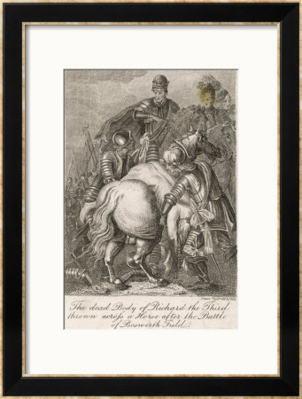 Richard Iii's Corpse Is Carried On Horseback After The Battle Of Bosworth by Issac Taylor Pricing Limited Edition Print image