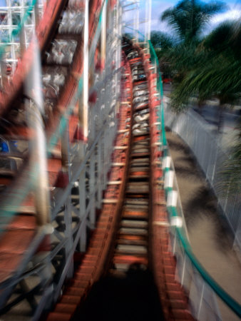 View Of A Roller Coaster Ride, San Diego, California, Usa by David R. Frazier Pricing Limited Edition Print image
