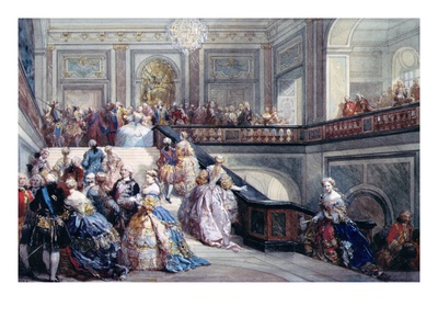 Fete At The Chateau De Versailles On The Occasion Of The Marriage Of The Dauphin In 1745 by Eugene Louis Lami Pricing Limited Edition Print image