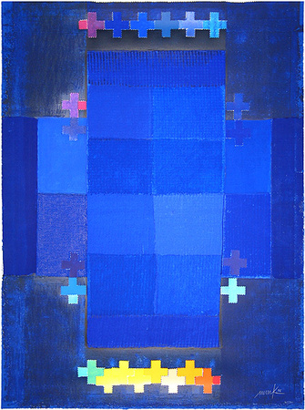 Das Blaue Kreuz by Heinz Mack Pricing Limited Edition Print image