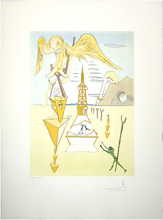 Hommage Leonardo Rakete 812, C.1975 by Salvador Dali Pricing Limited Edition Print image