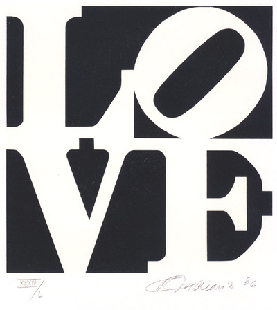 The Book Of Love, C.1996, 6/12 by Robert Indiana Pricing Limited Edition Print image