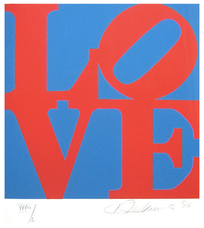 The Book Of Love, C.1996, 8/12 by Robert Indiana Pricing Limited Edition Print image