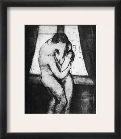 Munch: The Kiss, 1895 by Edvard Munch Pricing Limited Edition Print image