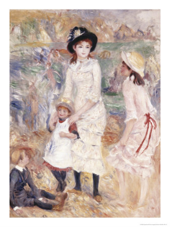 Children At The Seashore by Pierre-Auguste Renoir Pricing Limited Edition Print image
