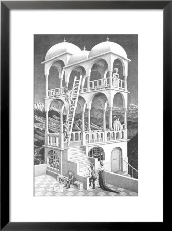 Belvedere by M. C. Escher Pricing Limited Edition Print image