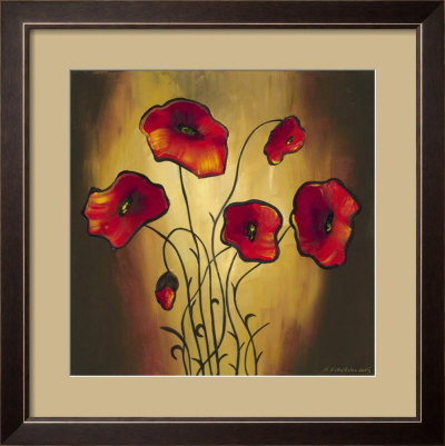 Red Poppies 2 by K. Kobylecka Pricing Limited Edition Print image