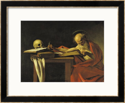 St. Jerome, 1605-06 by Caravaggio Pricing Limited Edition Print image