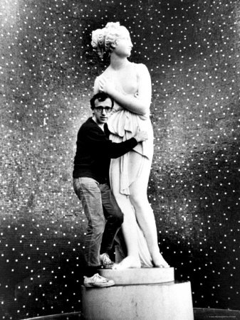 Director Woody Allen Posing With Statue by Bill Ray Pricing Limited Edition Print image