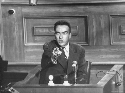 Actor Montgomery Clift As Rudolph Peterson In Scene From The Movie ' Judgment At Nuremberg' by Allan Grant Pricing Limited Edition Print image