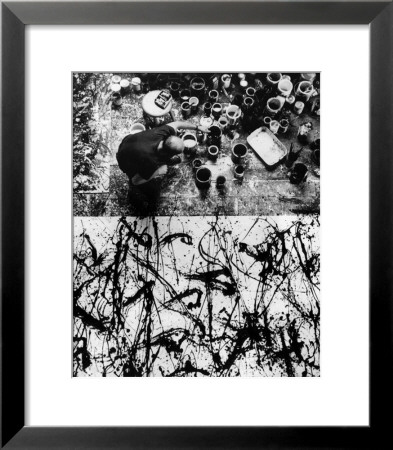 Jackson Pollock Painting No. 32, Springs, Long Island, New York, C.1950 by Rudy Burckhardt Pricing Limited Edition Print image