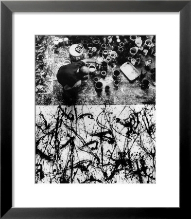 Jackson Pollock Painting No. 32, Springs, Long Island, New York, C.1950 by Rudy Burckhardt Pricing Limited Edition Print image