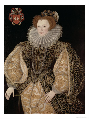Lettice Knollys, Countess Of Leicester, C.1585 by George Gower Pricing Limited Edition Print image