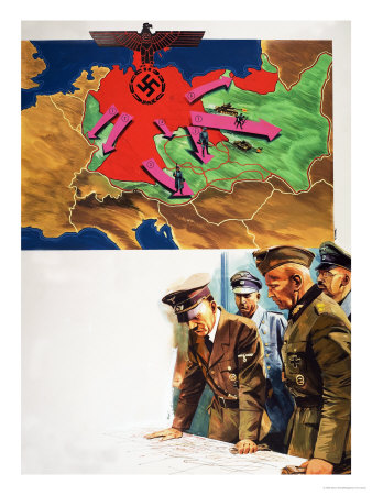 Hitler's Invasion Of Europe by Gerry Wood Pricing Limited Edition Print image