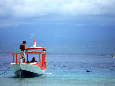 Boat On The Sea by Andrew Brownbill Pricing Limited Edition Print image