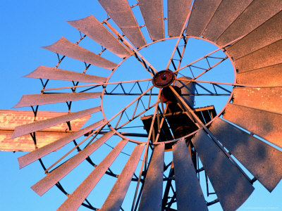 Detail Of Vanes Of Windpump At Fitzroy Crossing, Fitzgerald River National Park, Australia by Trevor Creighton Pricing Limited Edition Print image