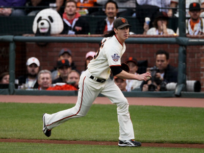 Texas Rangers V San Francisco Giants, Game 1: Tim Lincecum by . Elsa Pricing Limited Edition Print image