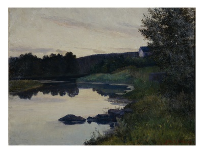 Summer Evening (Oil On Canvas) by Kitty Lange Kielland Pricing Limited Edition Print image