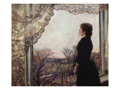 Oda Krohg By The Window, 1899-1900 (Oil On Canvas) by Christian Krohg Pricing Limited Edition Print image
