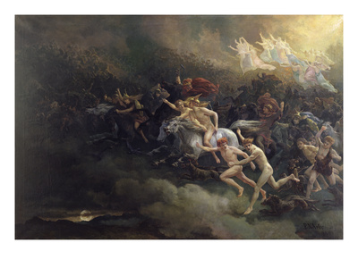 Dead Souls, 1866 (Oil On Canvas) by Peter Nicolai Arbo Pricing Limited Edition Print image