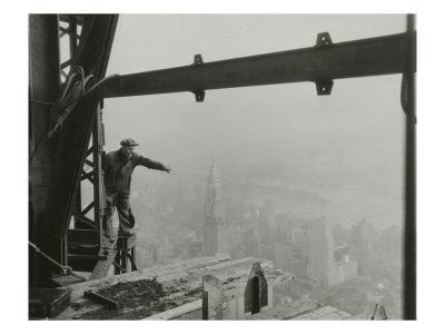 Empire State Building In Construction With Chrysler Building by Lewis Wickes Hine Pricing Limited Edition Print image