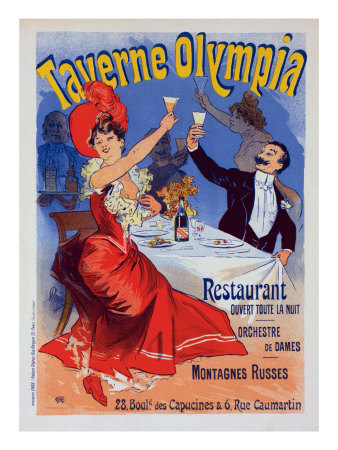 La Taverne Olympia by Jules Cheret Pricing Limited Edition Print image
