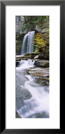 Stream Flowing Below A Waterfall, Eagle Cliff Falls, Montour Falls, Havana Glen, New York, Usa by Panoramic Images Pricing Limited Edition Print image