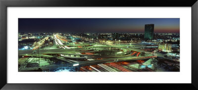 Dan Ryan And Eisenhower Expressways In The Night, Chicago, Illinois, Usa by Panoramic Images Pricing Limited Edition Print image