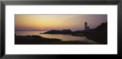 Lighthouse On The Coast, Cape Ann, Gloucester, Massachusetts, Usa by Panoramic Images Pricing Limited Edition Print image
