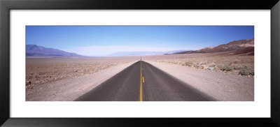 Empty Highway In The Valley, Death Valley, California, Usa by Panoramic Images Pricing Limited Edition Print image