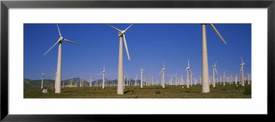 Wind Turbines In A Field, Mojave, California, Usa by Panoramic Images Pricing Limited Edition Print image