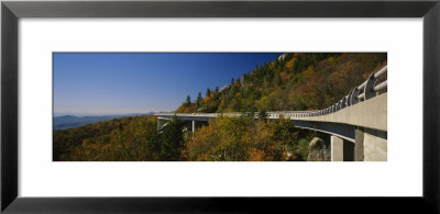 Bridge Passing Through A Landscape, Linn Cove Viaduct, Blue Ridge Parkway, North Carolina, Usa by Panoramic Images Pricing Limited Edition Print image