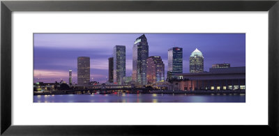 Urban Skyline At Night, Tampa, Florida, Usa by Panoramic Images Pricing Limited Edition Print image