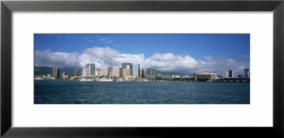 Buildings On The Waterfront, Downtown, Honolulu, Hawaii, Usa by Panoramic Images Pricing Limited Edition Print image