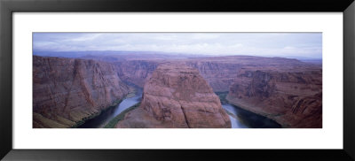 A River Flowing In A Canyon, Horseshoe Bend, Glen Canyon National Recreation Area, Arizona, Usa by Panoramic Images Pricing Limited Edition Print image