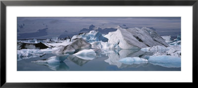 Glacier Floating On Water, Vatnajokull Glacier, Iceland by Panoramic Images Pricing Limited Edition Print image