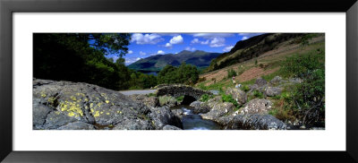 Bridge Over A Stream, Ashness Bridge, Keswick, Derwentwater, Lake District, Cumbria, England, Uk by Panoramic Images Pricing Limited Edition Print image