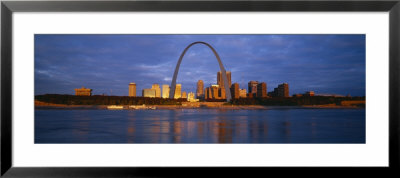 Buildings At The Waterfront, Mississippi River, St. Louis, Missouri, Usa by Panoramic Images Pricing Limited Edition Print image