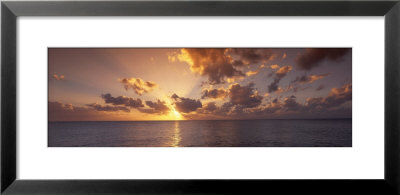 Sunset, Seven Mile Beach, Cayman Islands, Caribbean Sea by Panoramic Images Pricing Limited Edition Print image