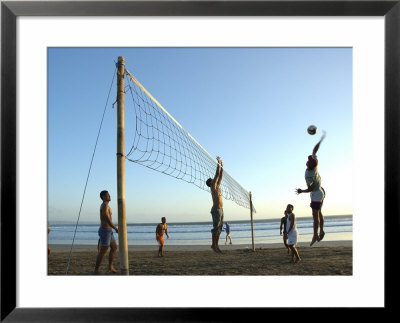 Beach Volleyball At Legian Beach, Bali, Indonesia by Michael Gebicki Pricing Limited Edition Print image